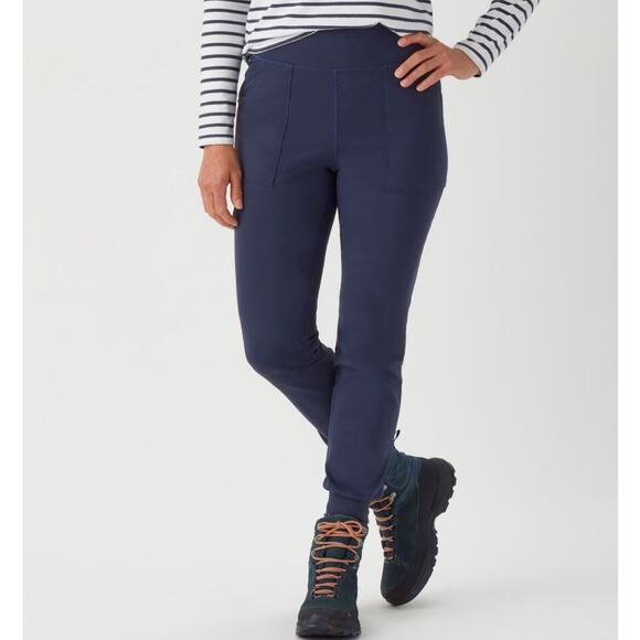 Duluth Trading Co Womens NoGA Classic Joggers Pants Sz Large Blue UPF 50 New - Picture 1 of 15